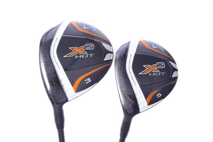 Used Callaway X2 Hot Wood Set - Left-Handed - 3W, 5W - Seniors Flex-Next Round