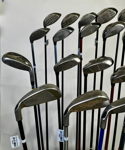 Wholesale Lot of 24 Callaway Drivers, Fairway Woods, Hybrids, And Single Irons-Next Round