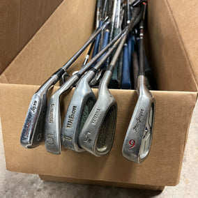 Wholesale Lot of 50 Single Irons (Wilson, MacGregor, Ben Hogan, etc)-Next Round