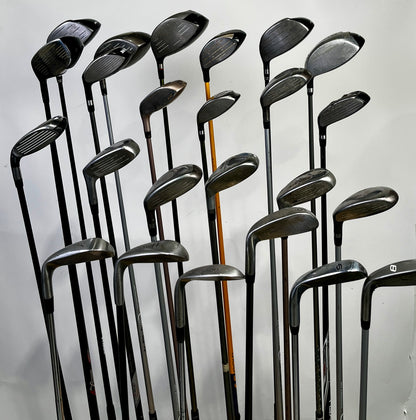 Wholesale Lot of 24 Assorted Drivers, Fairway Woods, Hybrids, and Single Irons.-Next Round