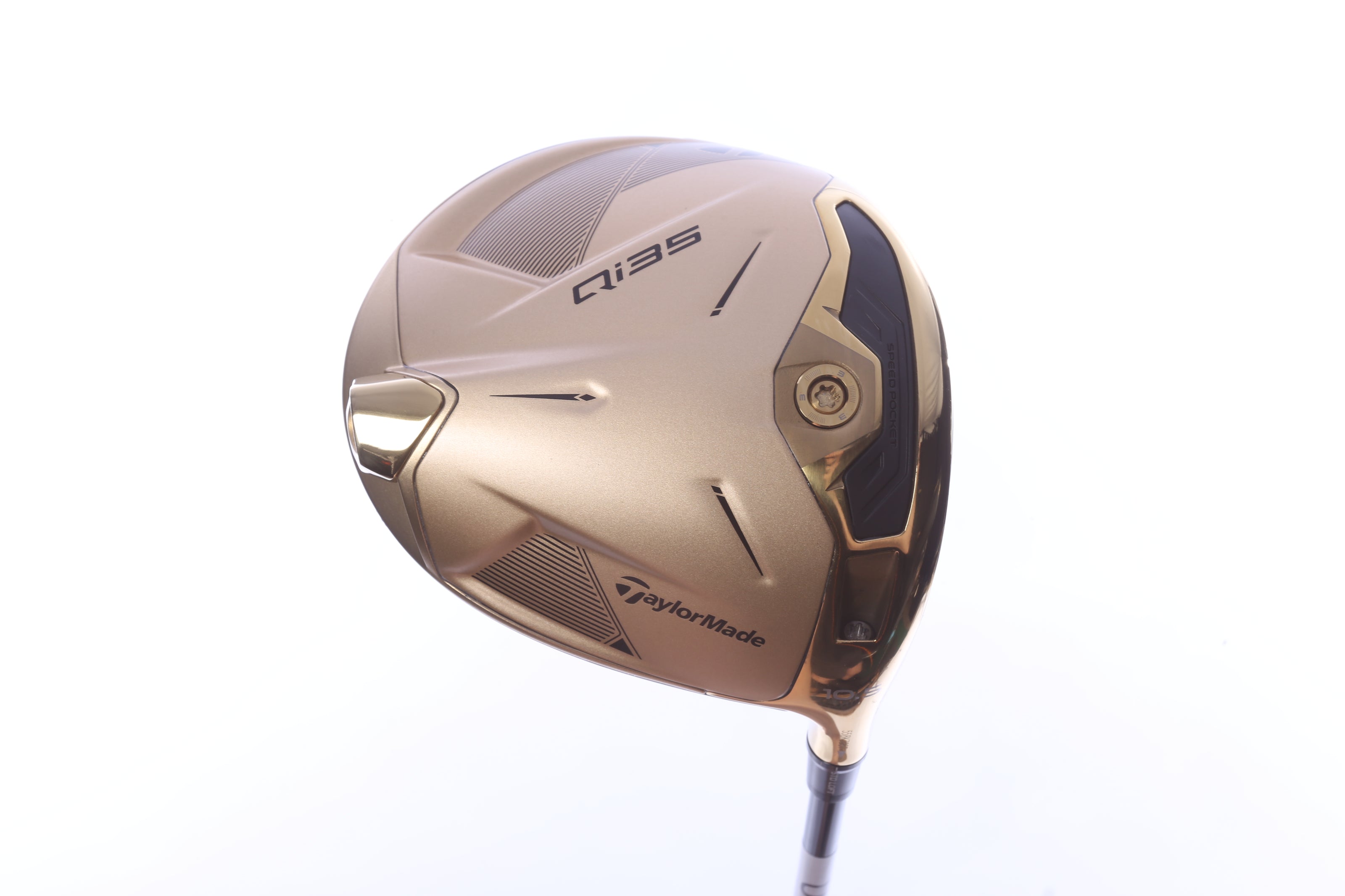 Used TaylorMade Qi35 Max Designer Gold Driver - 10.5 Degrees - Stiff Flex Mitsubishi Diamana T+ - Right-Handed-Next Round