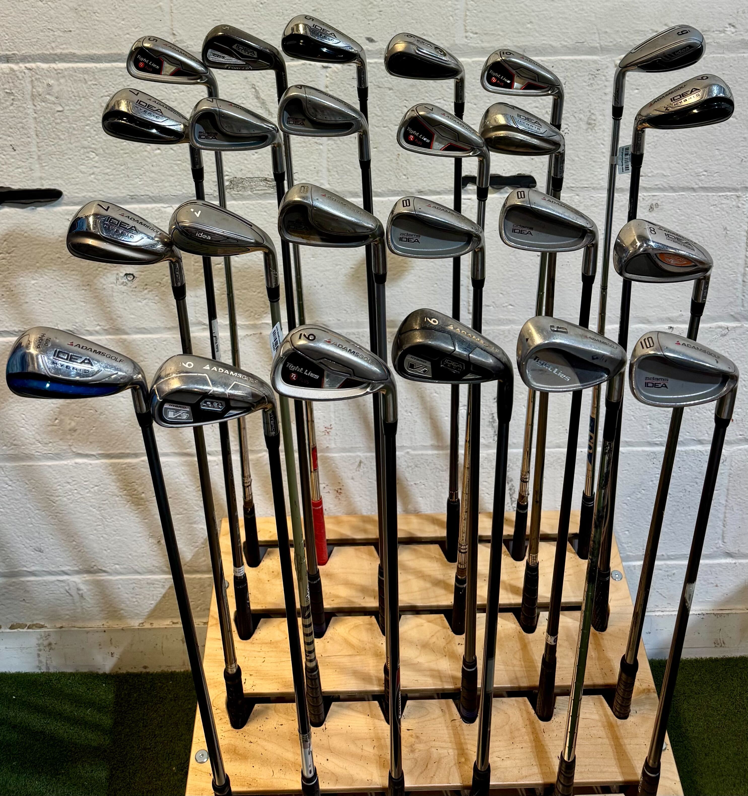 Wholesale Lot of 45 Golf Clubs - Adams Single Irons - RH/LH - Mixed Flexes-Next Round