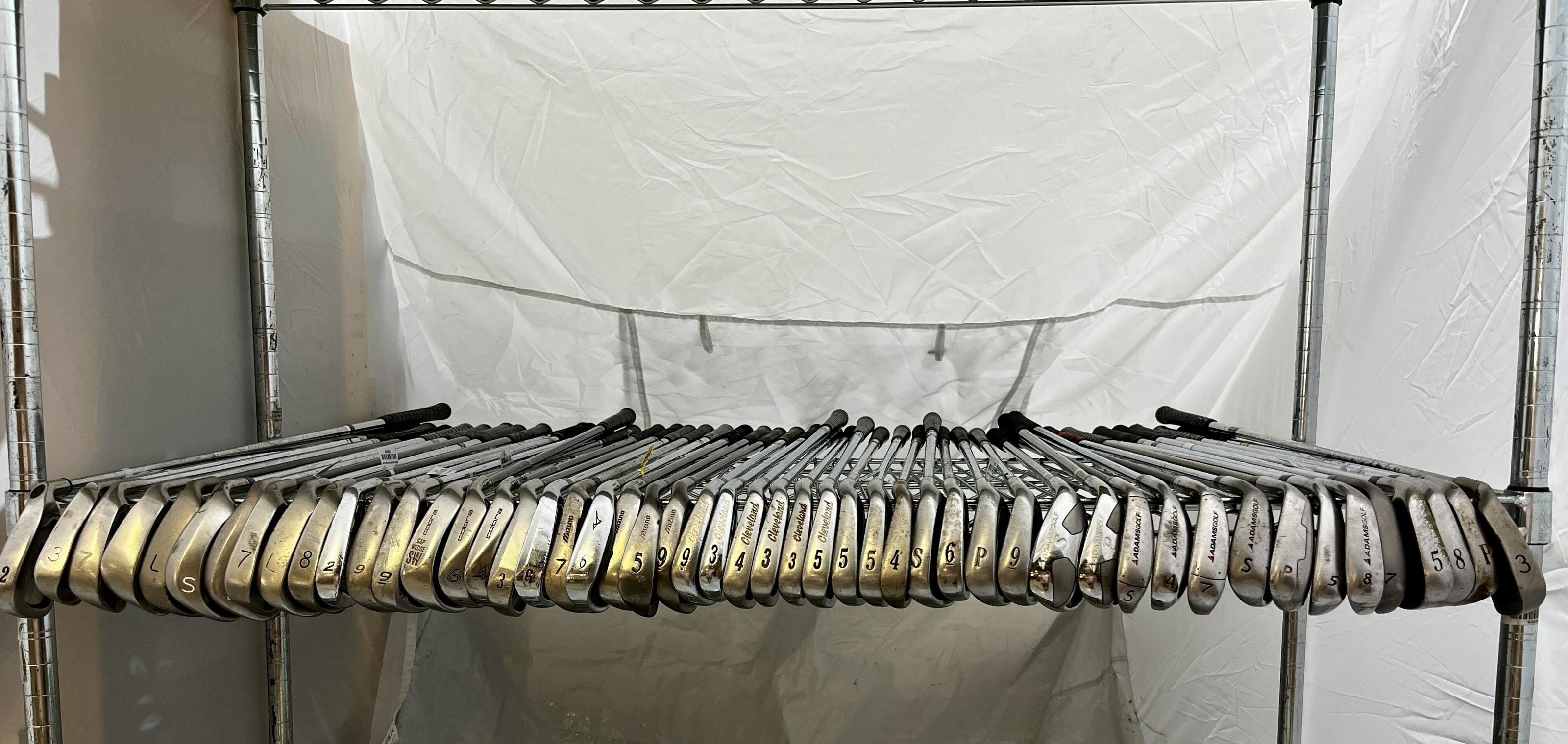Wholesale Lot of 50 Golf Clubs - Assorted Irons & Wedges-Next Round