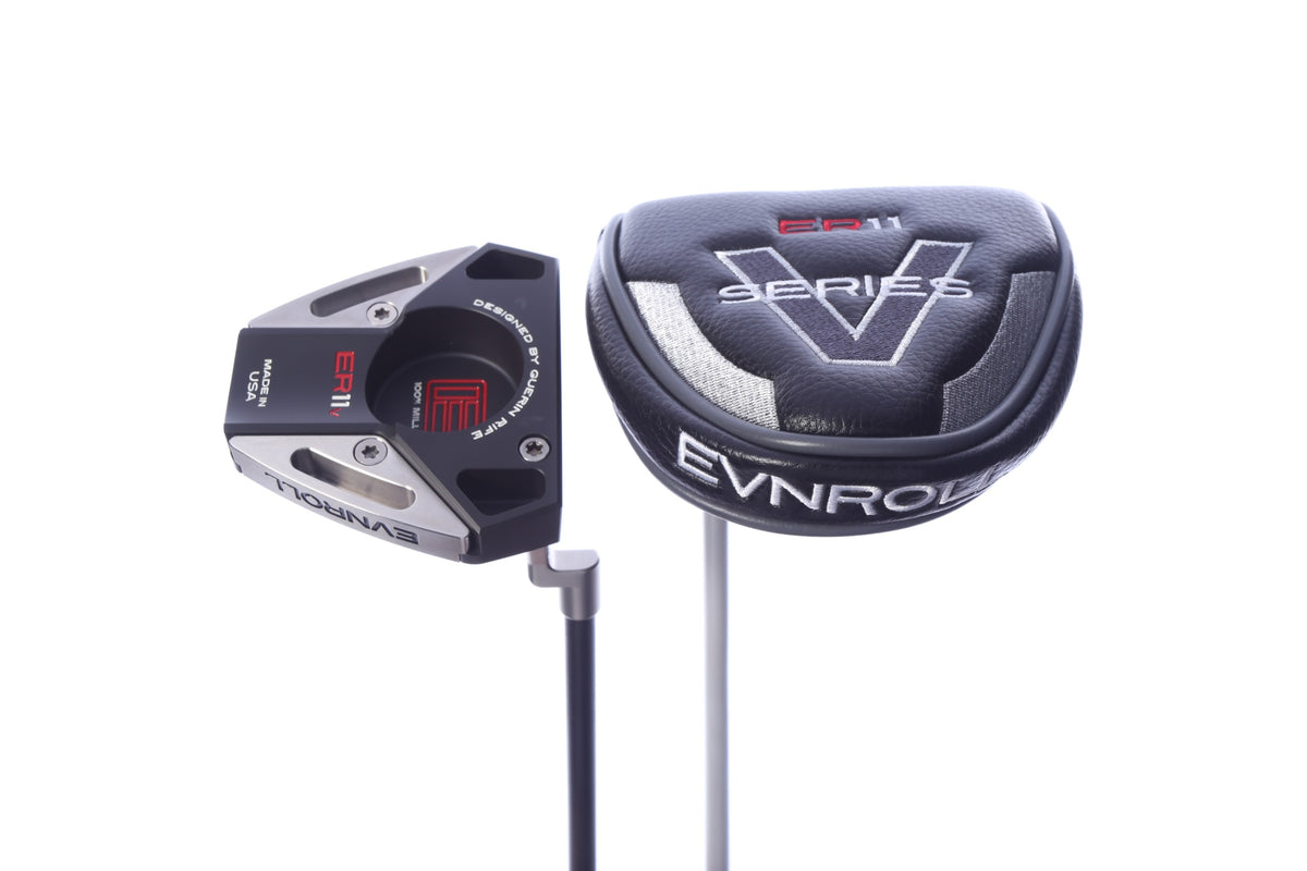 Used Evnroll ER11v1 Short Slant Mallet Black TourTac Putter - Right-Handed - 35 in - Mallet
