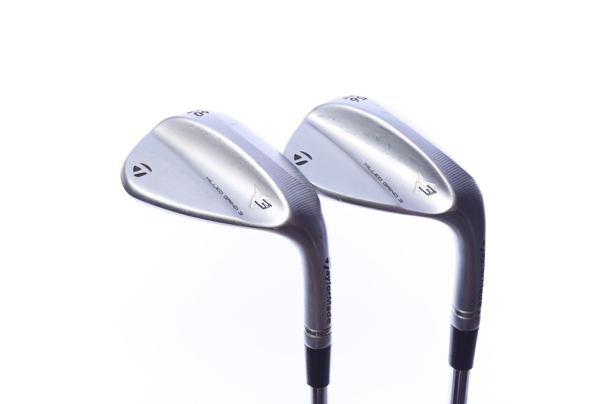 Used TaylorMade Milled Grind 3 Chrome Wedge Set - Right-Handed - 56*, 60* - Stiff Flex