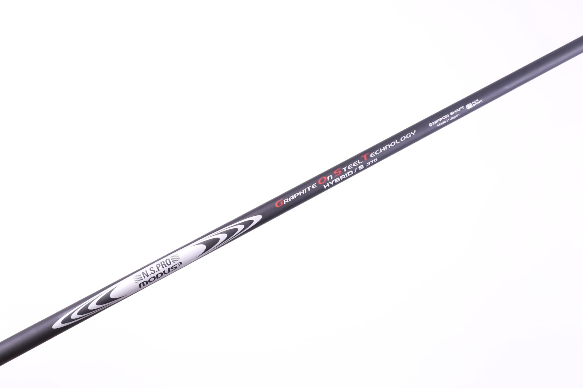 Used Nippon N.S. Pro Modus3 Ghost Stiff Graphite Hybrid Shaft - 37.75 in - n/a Adapter-Next Round