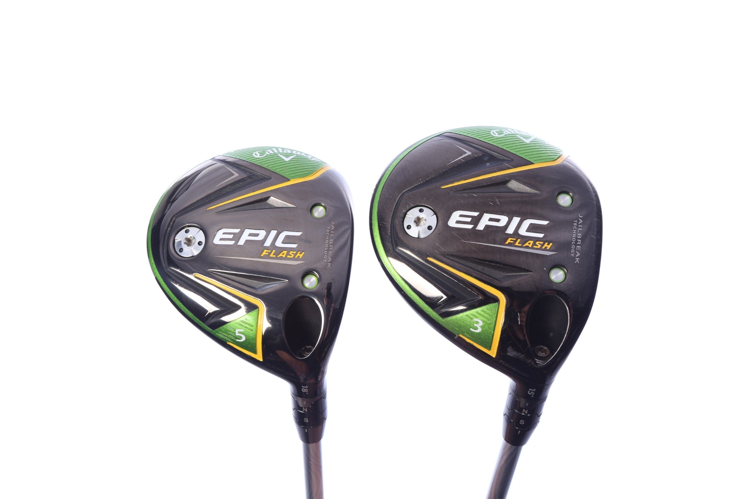 Used Callaway Epic Flash Wood Set - Right-Handed - 3W, 5W - Stiff Flex