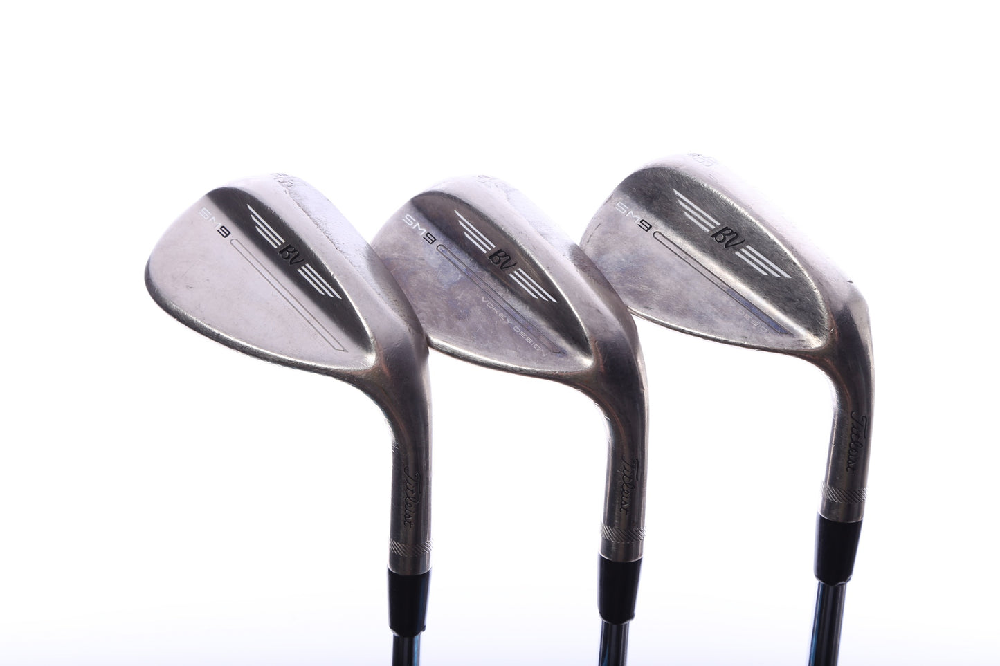 Used Titleist Vokey SM9 Tour Chrome Wedge Set - Right-Handed - 48*, 54*, 58* - Regular Flex-Next Round