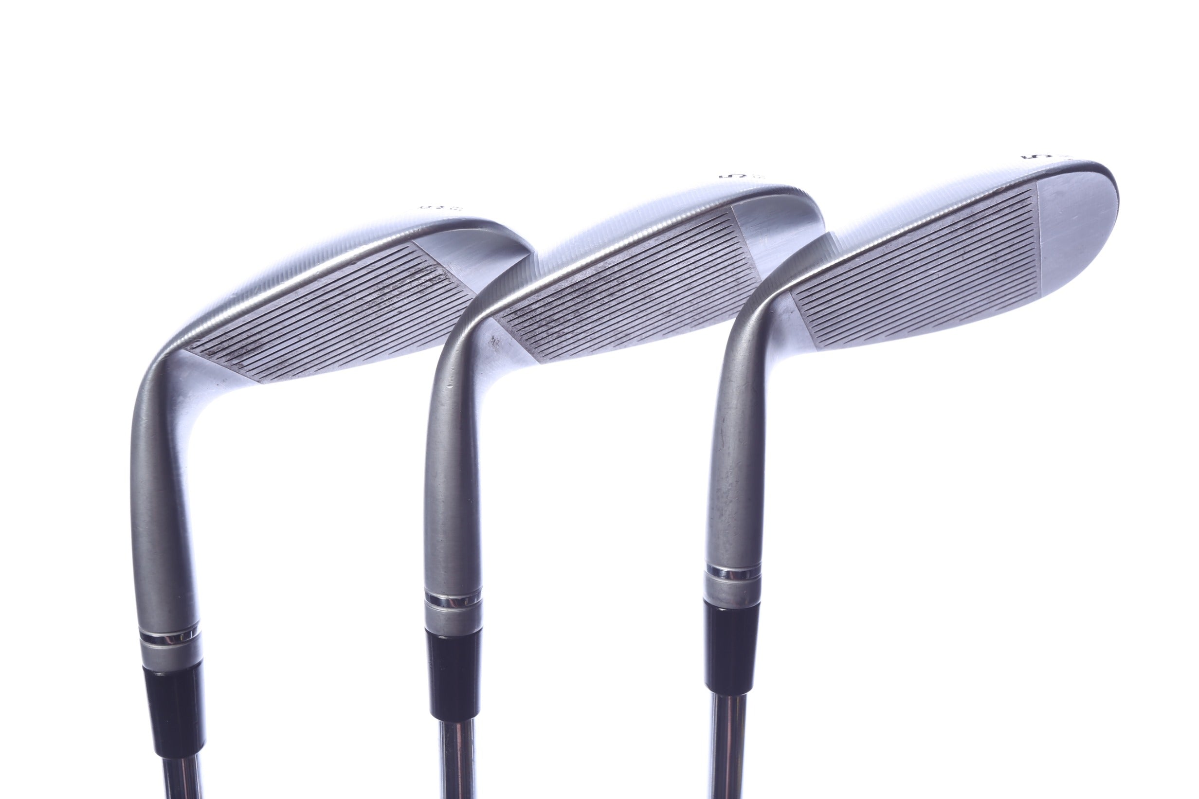 Used TaylorMade Milled Grind 5 Satin Chrome Wedge Set - Right-Handed - 50*, 54*, 58* - Wedge Flex