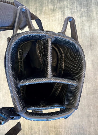 Titleist Lightweight Sunday Carry Bag Black/White 3 Divider/3 Pocket with Strap-Next Round