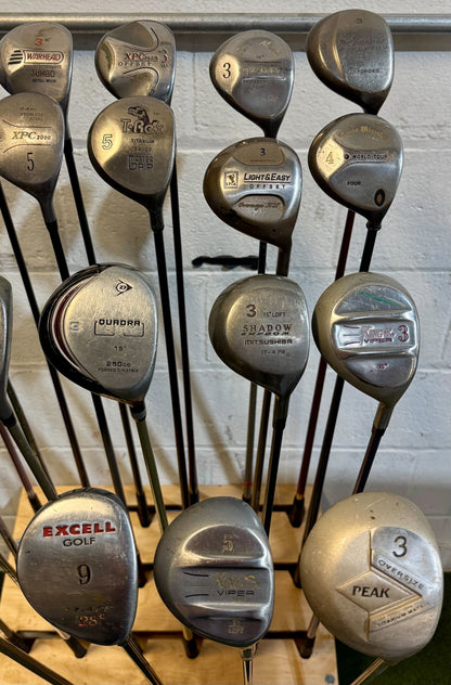 Wholesale Lot of 40 Golf Clubs - Assorted Fairway Woods - RH/LH - Mixed Flexes-Next Round