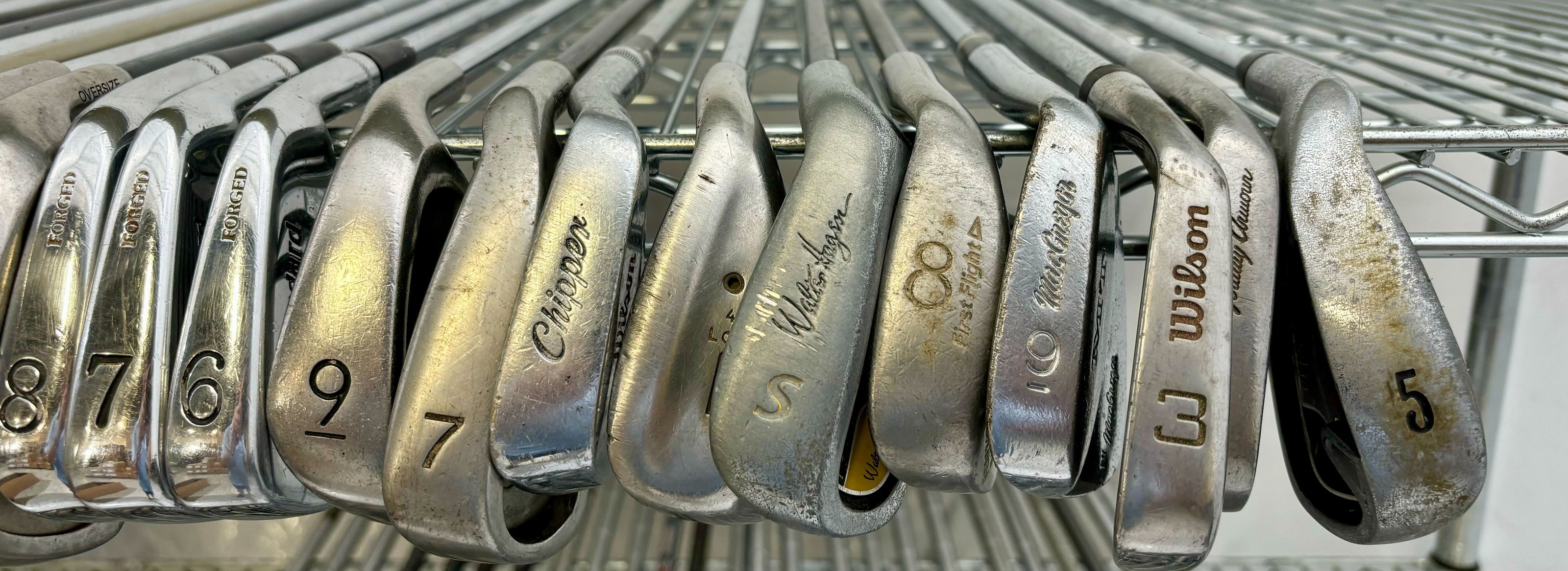 Wholesale Lot of 50 Golf Clubs - Assorted Irons and Wedges-Next Round