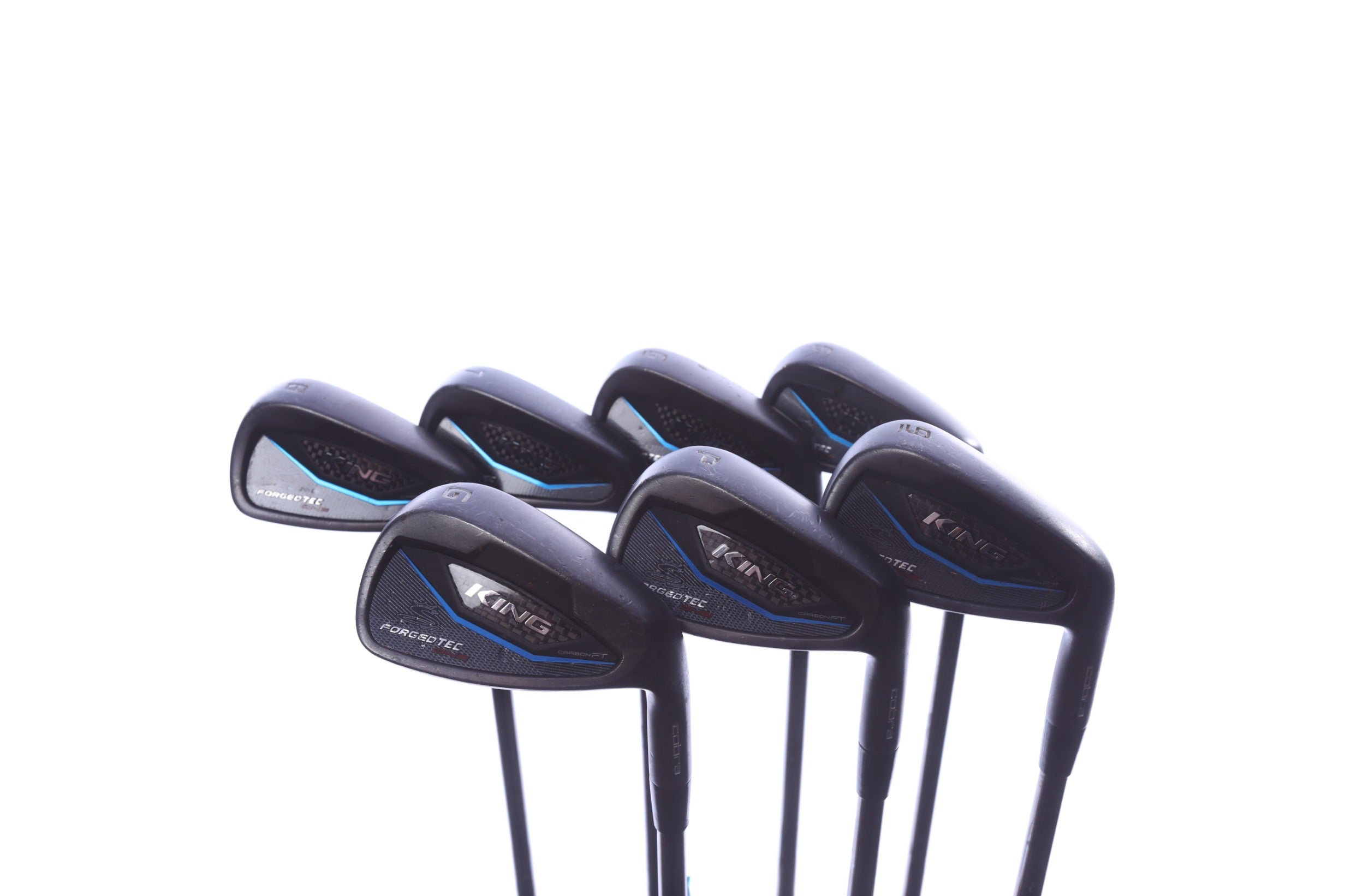 Used Cobra King Forged TEC One Black Iron Set - Right-Handed - 5-PW, GW - Extra Stiff Flex