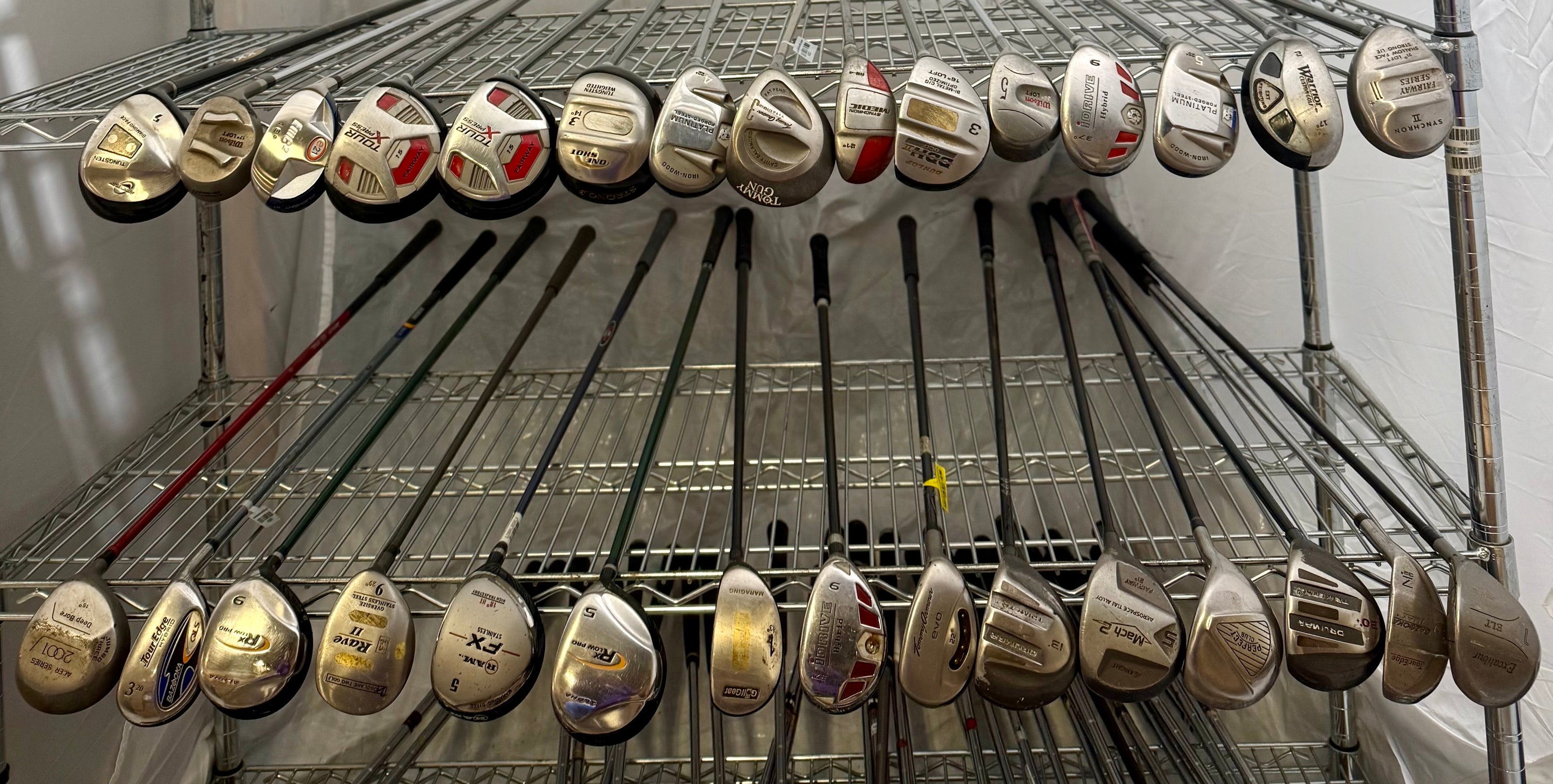 Wholesale Lot of 30 Golf Clubs - Assorted Fairway Woods & Hybrids-Next Round