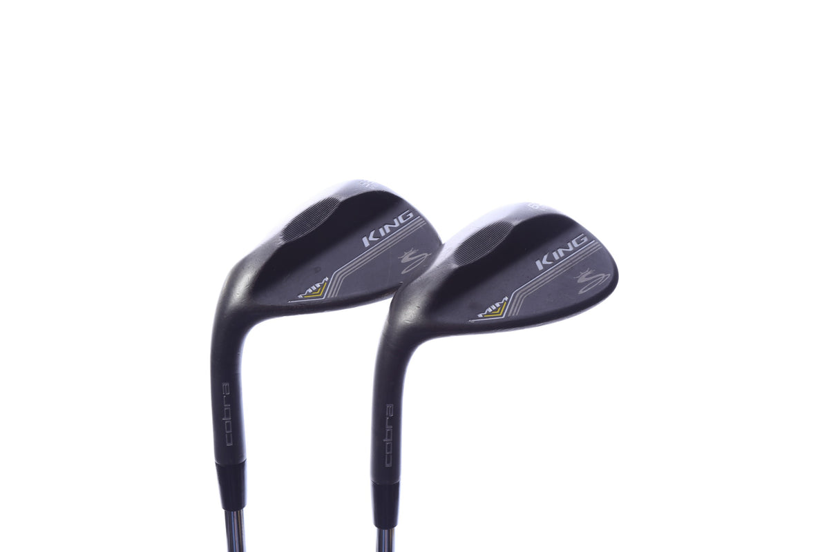 Used Cobra King MIM Black Classic Grind Wedge Set - Left-Handed - 56*, 60* - Stiff Flex