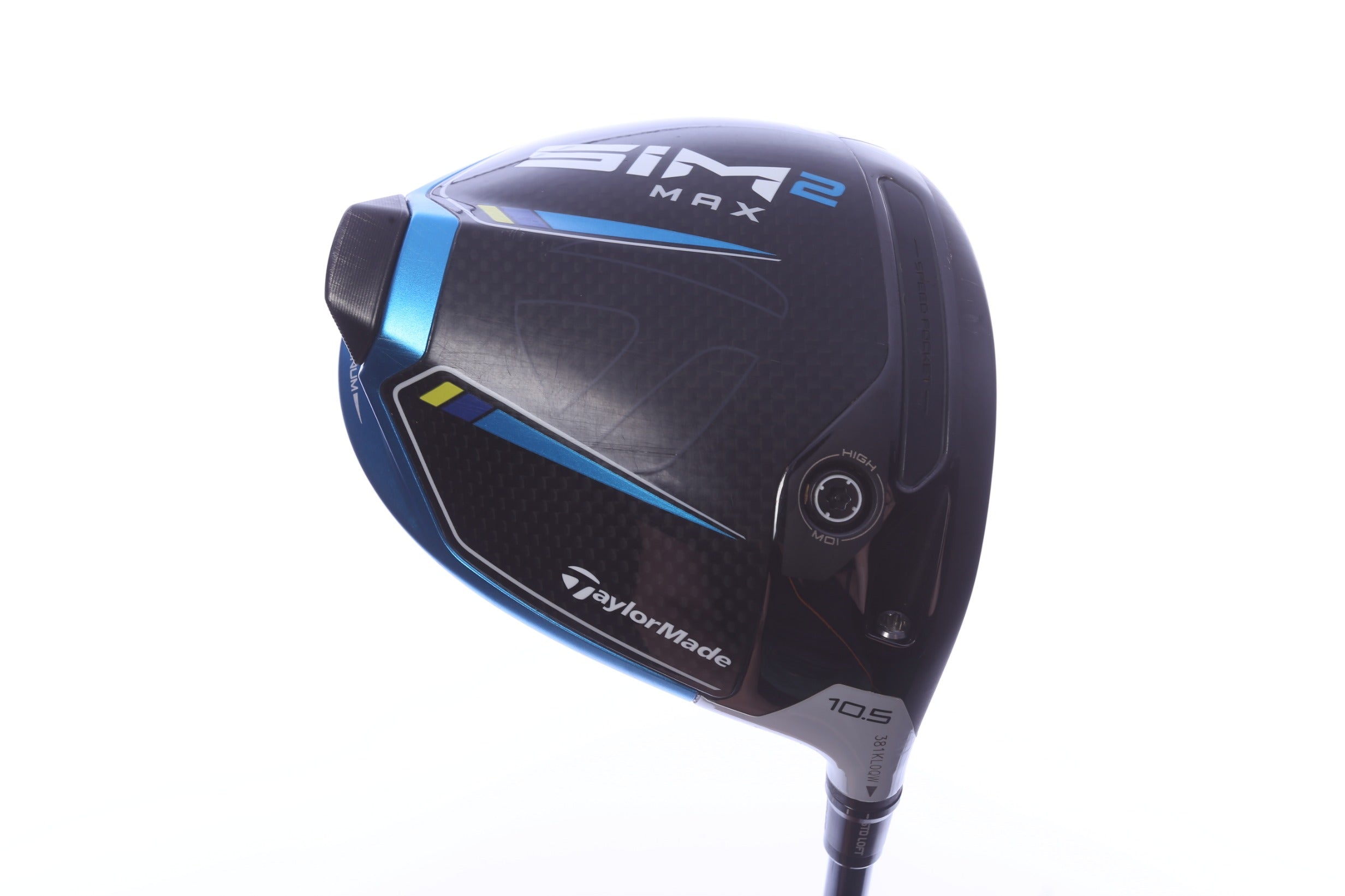 Used TaylorMade SIM2 MAX Driver - 10.5 Degrees - Regular Flex Fujikura Ventus Blue - Right-Handed
