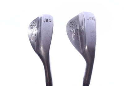 Used Titleist Vokey Oil Can Wedge Set - Right-Handed - 54*, 58* - Stiff Flex