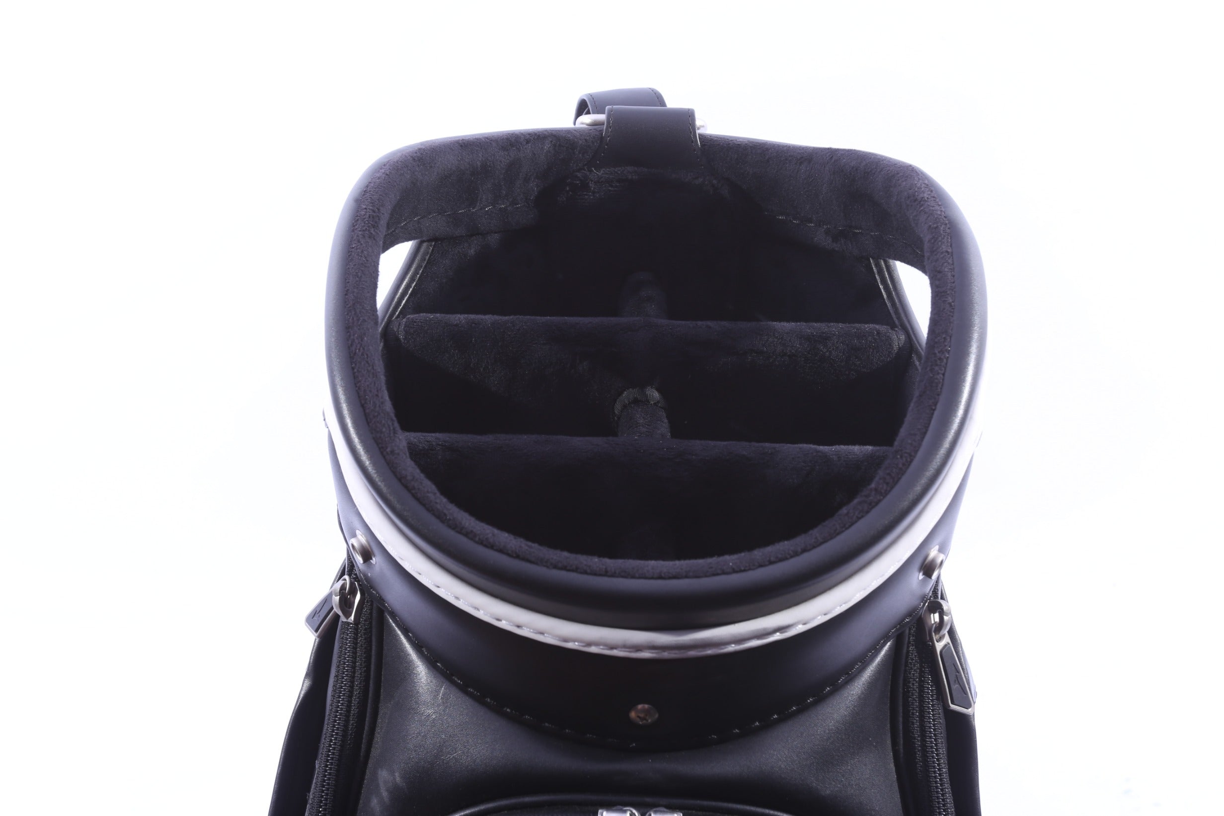 Used Mizuno All Other Models Black Staff Bag - 6-Way - 9 Pockets - Rain Cover Included-Next Round