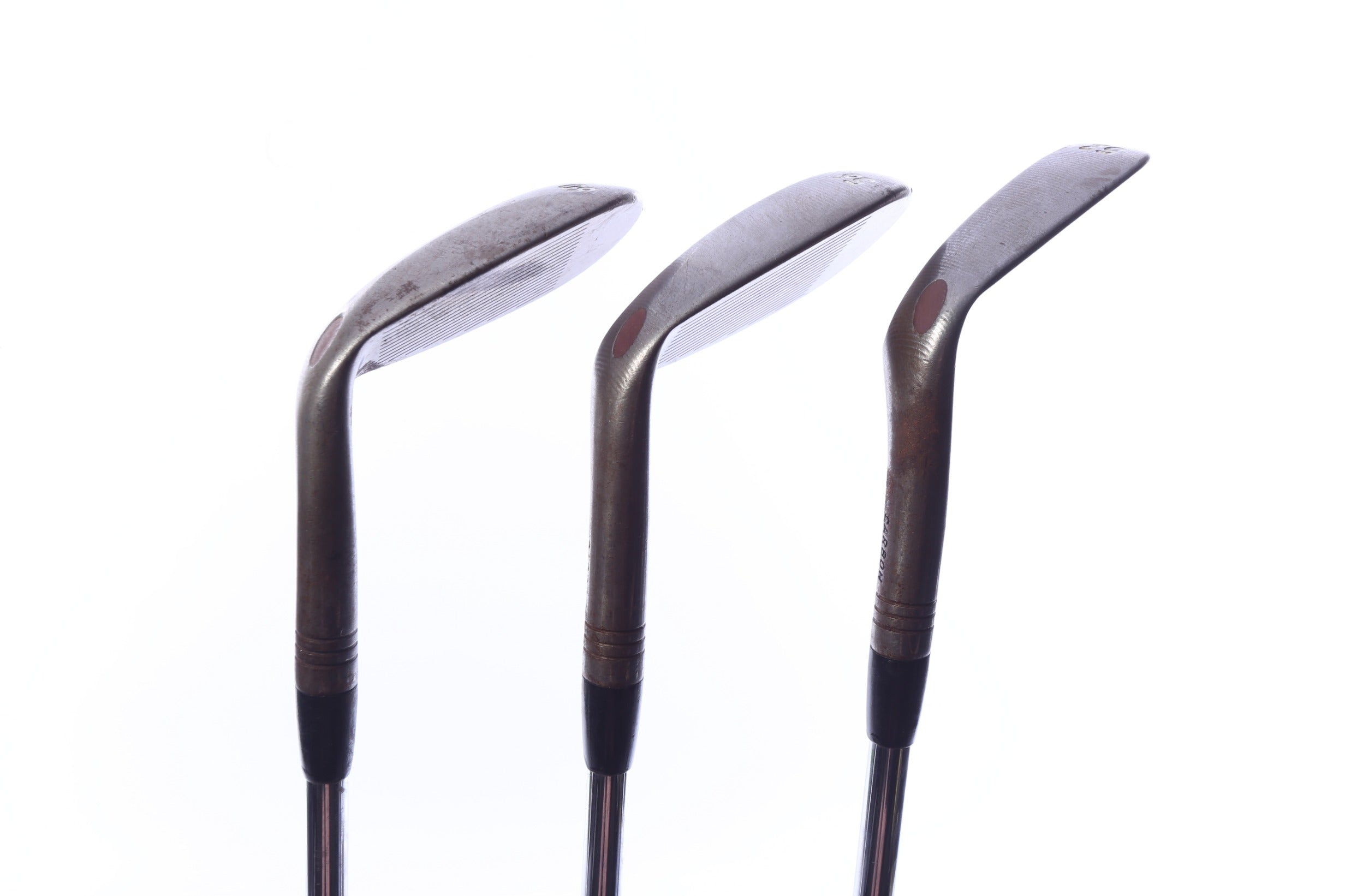 Used TaylorMade Milled Grind Raw Wedge Set - Right-Handed - 52*, 56*, 60* - Wedge Flex