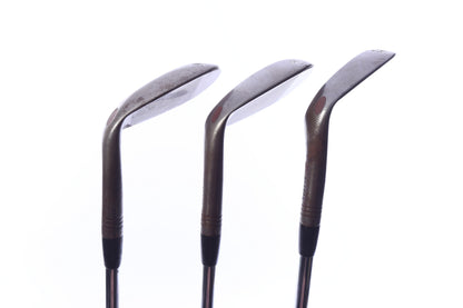 Used TaylorMade Milled Grind Raw Wedge Set - Right-Handed - 52*, 56*, 60* - Wedge Flex