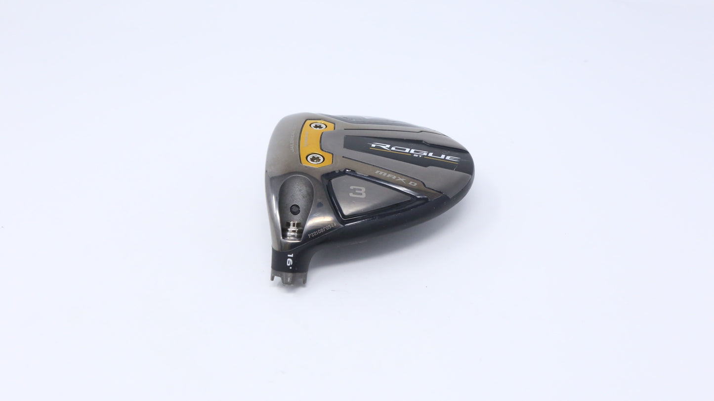 Used Callaway Rogue ST Max Draw 3-Wood - HEAD ONLY - Left-Handed - 16 Degrees-Next Round