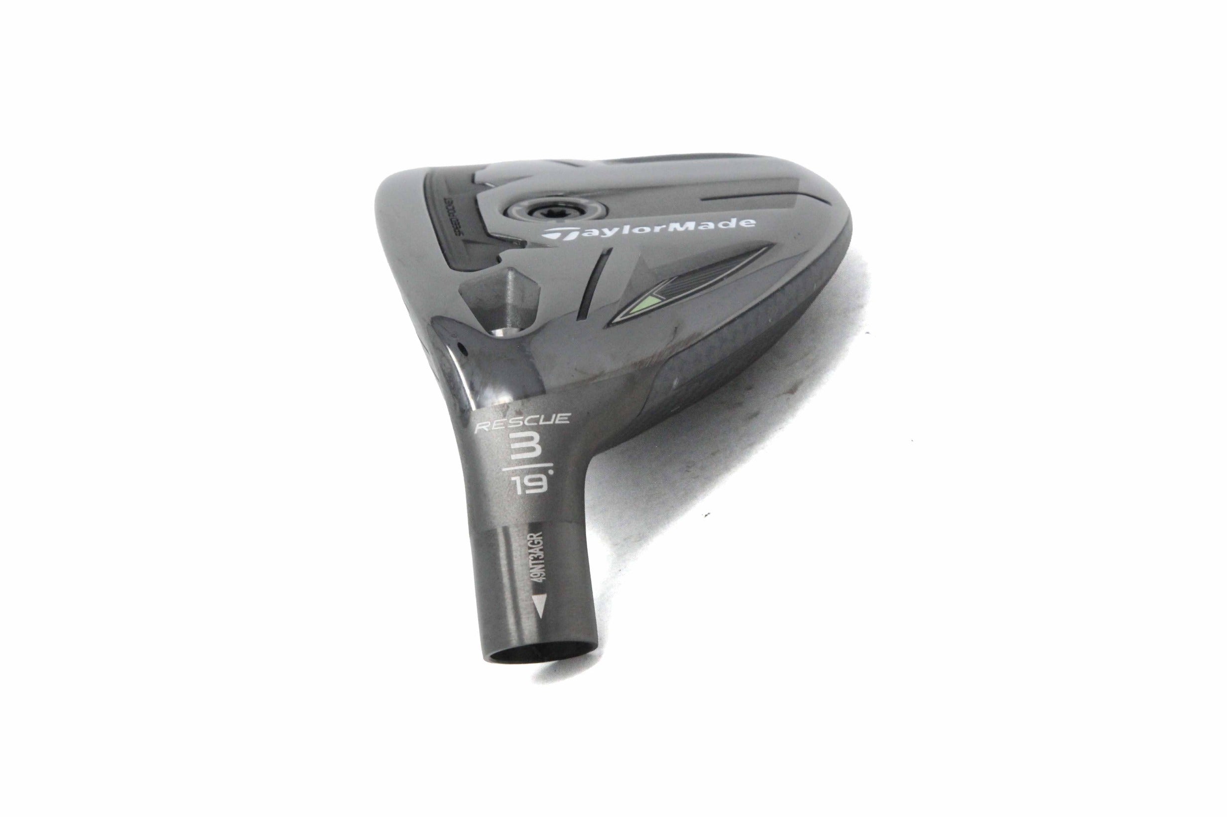 Used TaylorMade Qi35 Rescue 3H - HEAD ONLY - Left-Handed - 19 Degrees