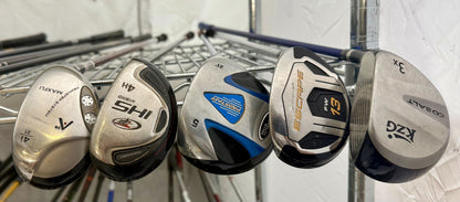 Wholesale Lot of 50 Golf Clubs - Assorted Fairway Woods & Hybrids-Next Round