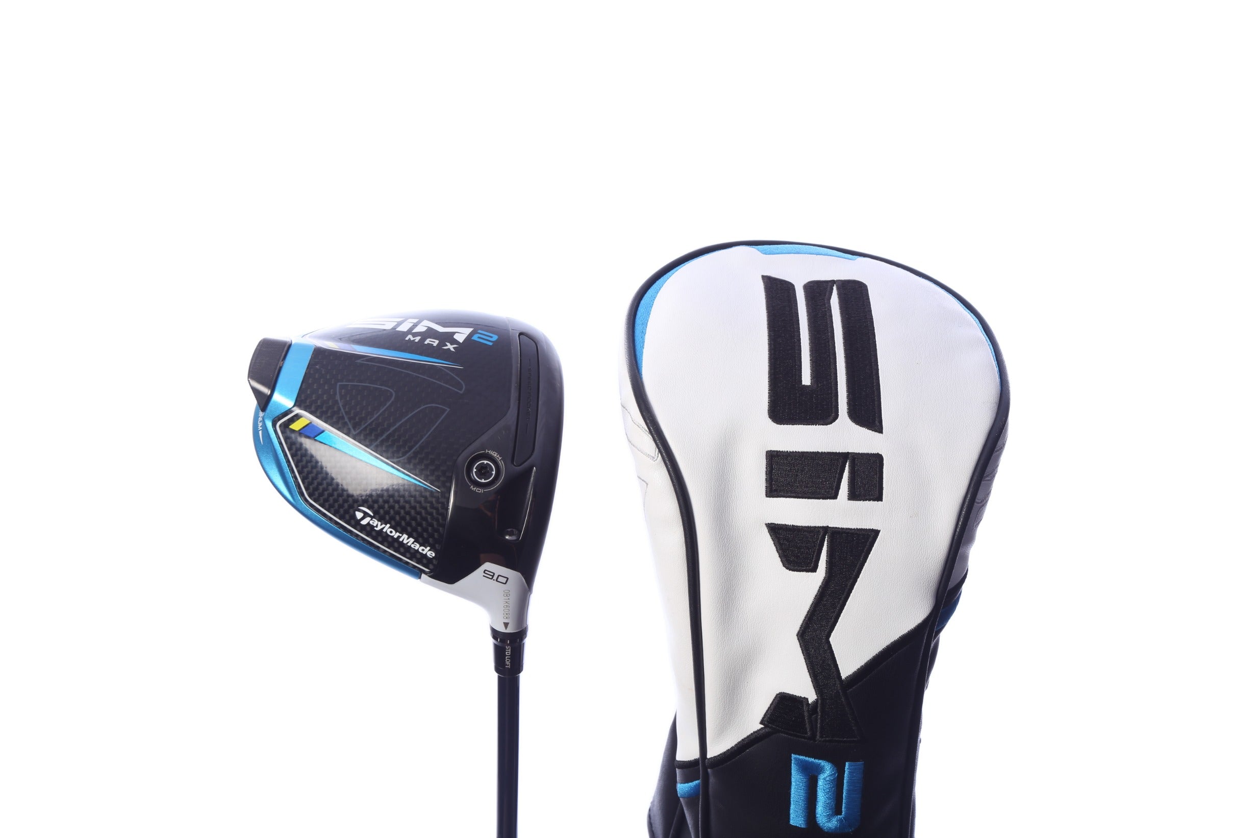 Used TaylorMade SIM2 MAX Driver - 9 Degrees - Stiff Flex Fujikura VENTUS Blue - Right-Handed