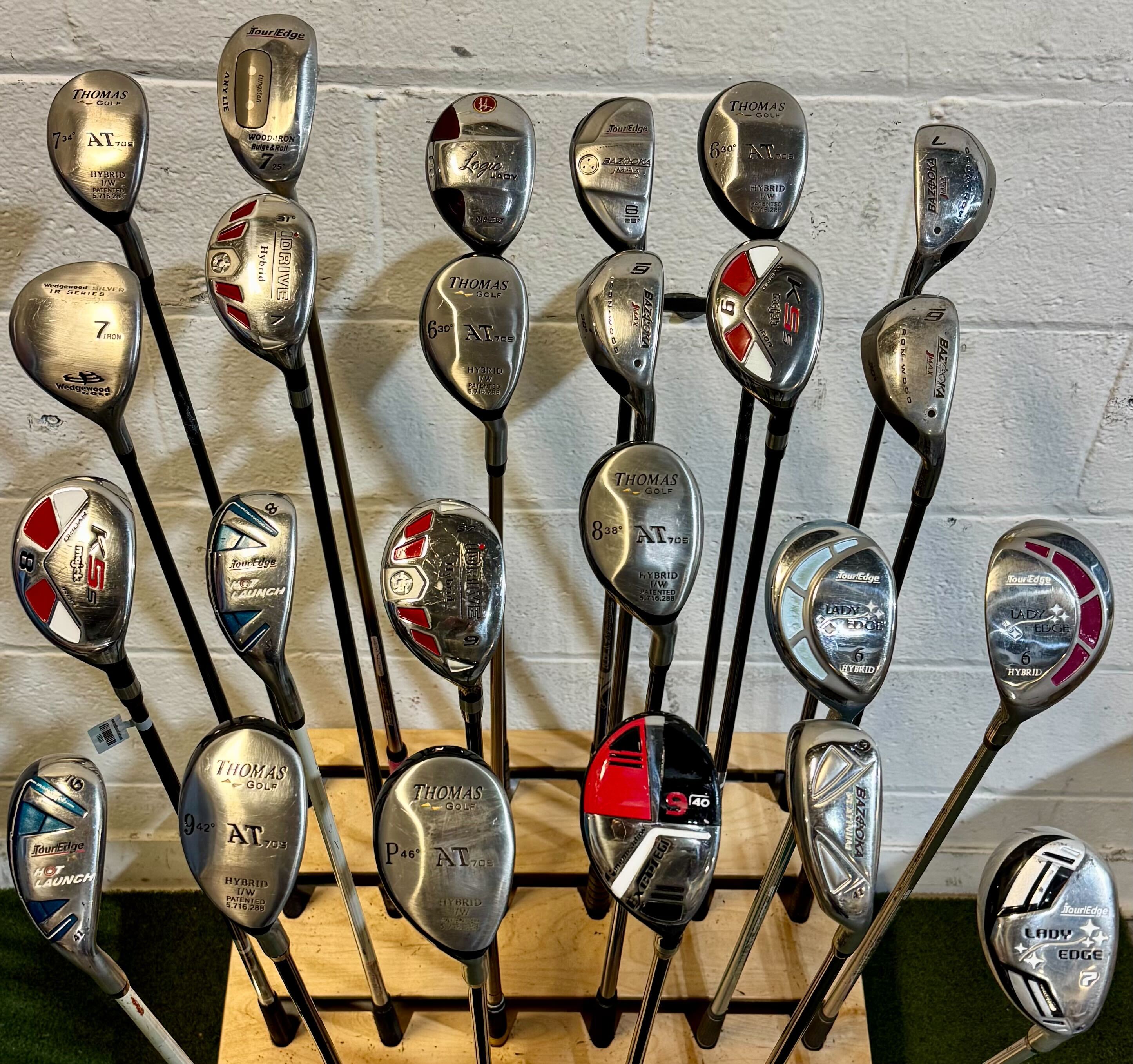Wholesale Lot of 40 Golf Clubs - Assorted Hybrids-Next Round