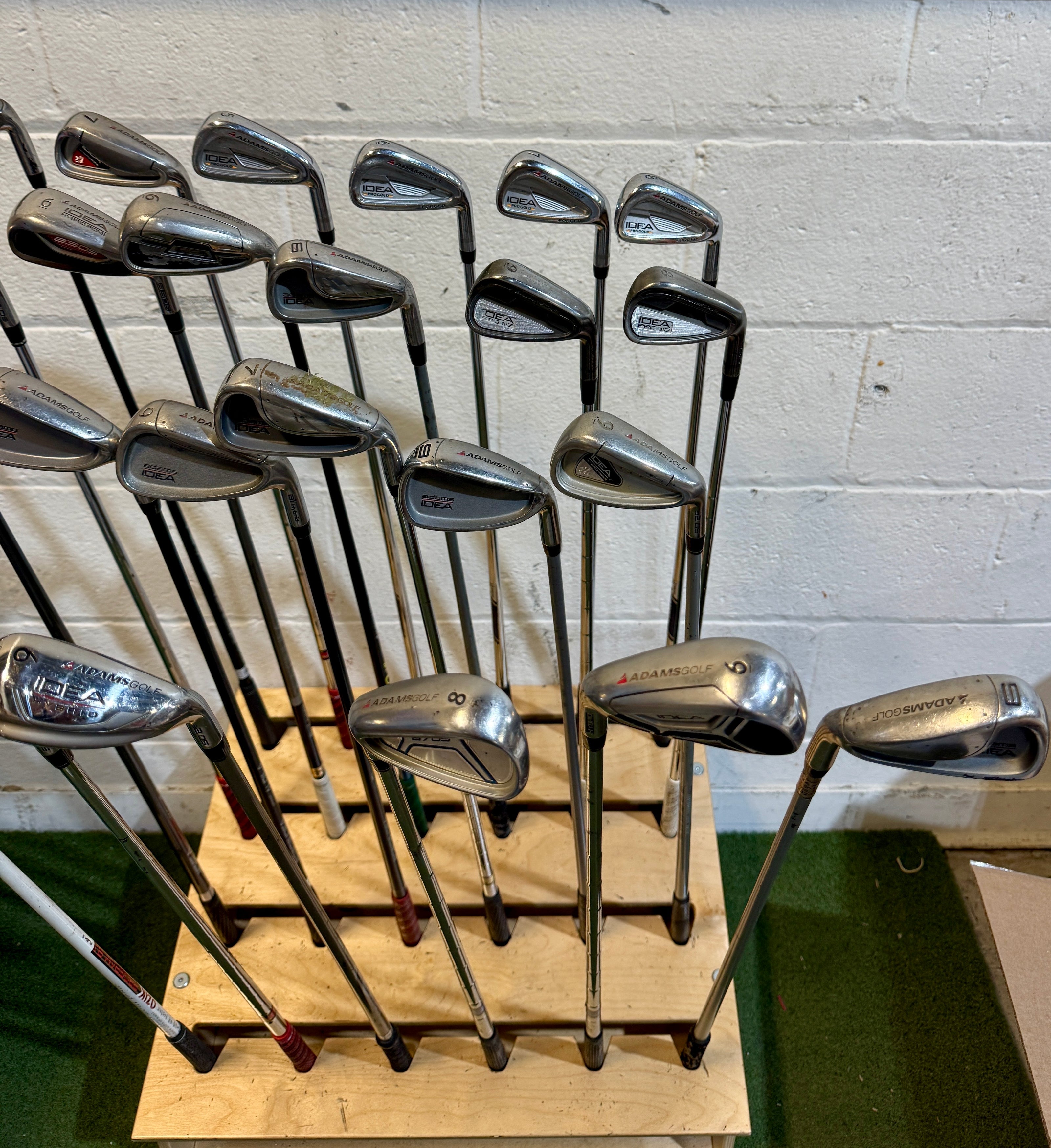 Wholesale Lot of 45 Golf Clubs - Adams Single Irons - RH/LH - Mixed Flexes-Next Round
