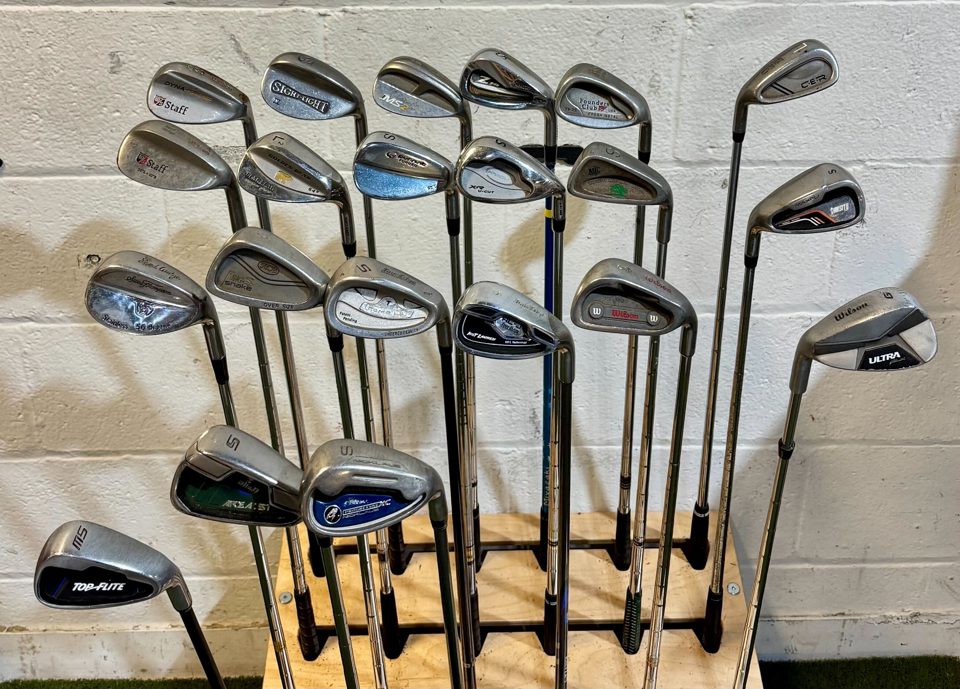 Wholesale Lot of 45 Golf Clubs - Assorted Wedges - RH/LH - Various Flexes-Next Round