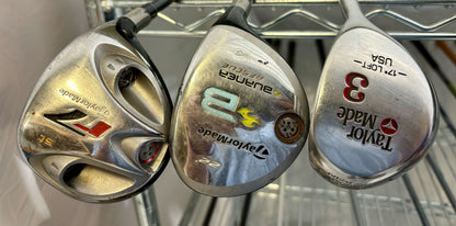 Wholesale Lot of 40 Golf Clubs - TaylorMade Woods and Cobra Baffler Hybrids-Next Round