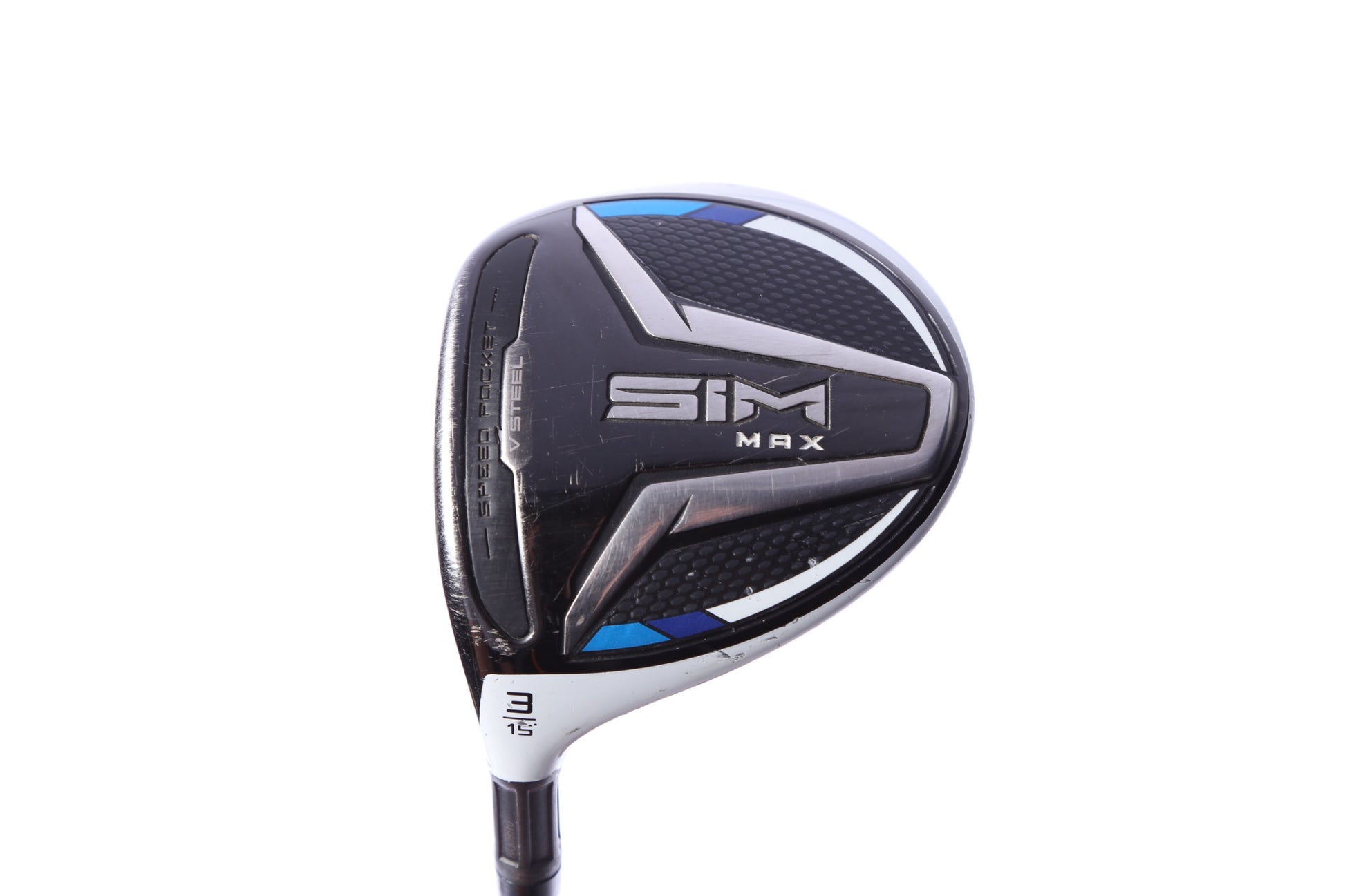Used TaylorMade SIM MAX 3-Wood - Left-Handed - 15 Degrees - Stiff Flex-Next Round