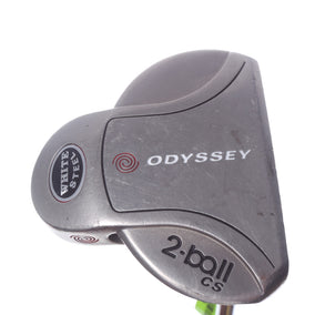 Used Odyssey White Steel 2-Ball Center Shaft Putter - Right-Handed - 35 in - Mallet-Next Round