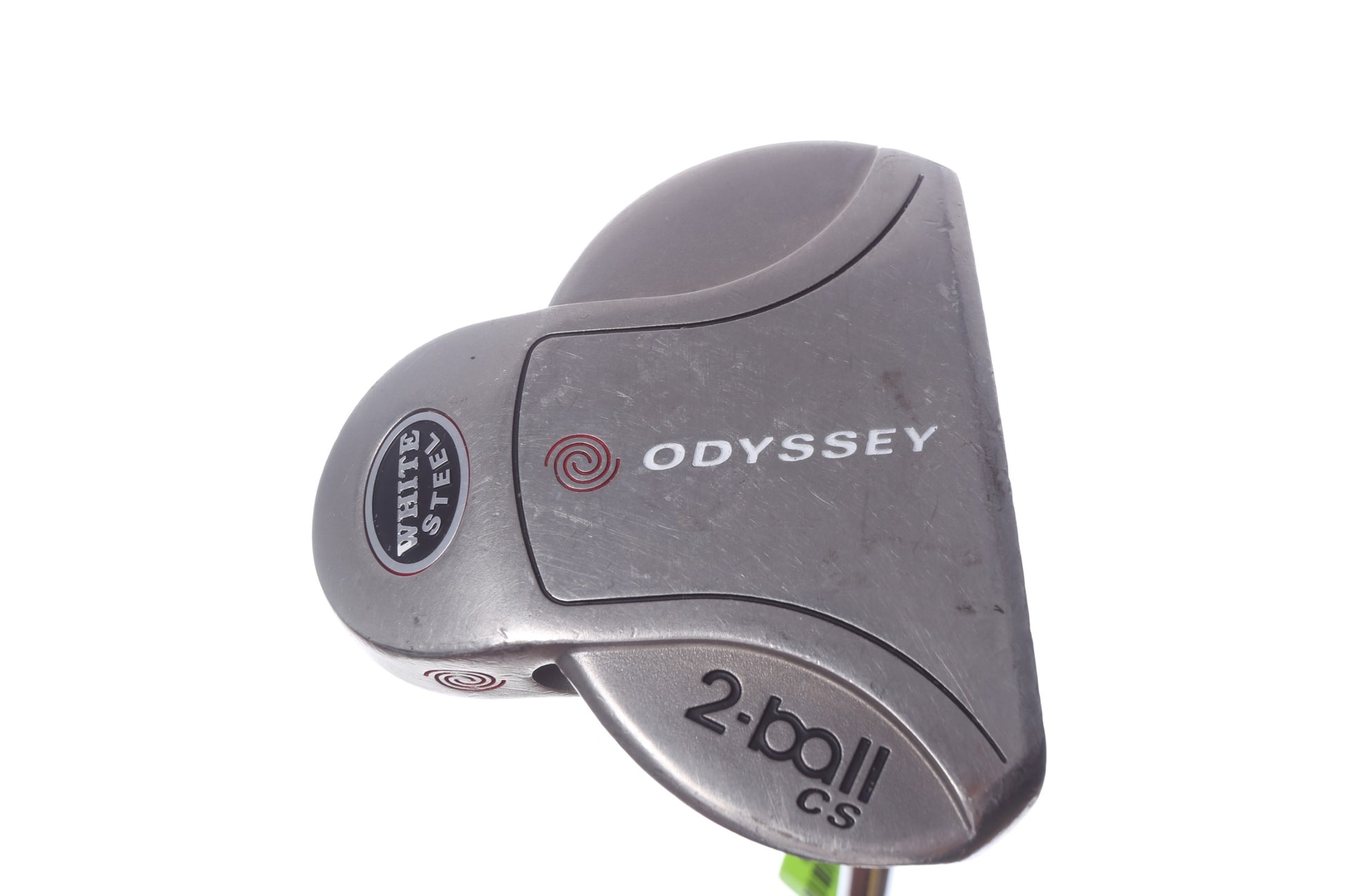 Used Odyssey White Steel 2-Ball Center Shaft Putter - Right-Handed - 35 in - Mallet-Next Round
