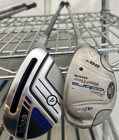 Wholesale Lot of 40Golf Clubs - Cobra Baffler DWS & Adams Hybrids-Next Round