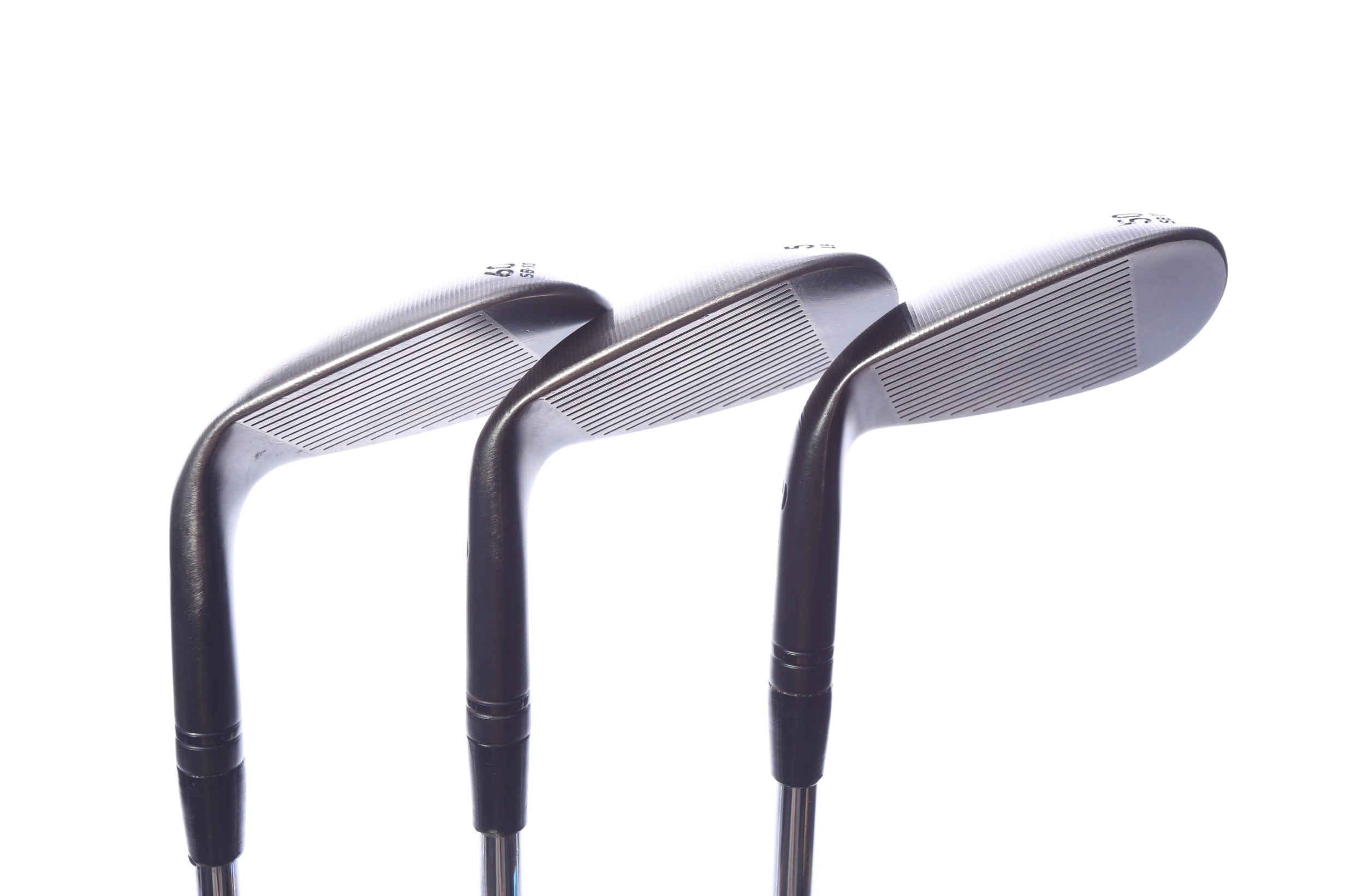Used TaylorMade Milled Grind 3 Black Wedge Set - Right-Handed - 50*, 54*, 60* - Regular Flex-Next Round