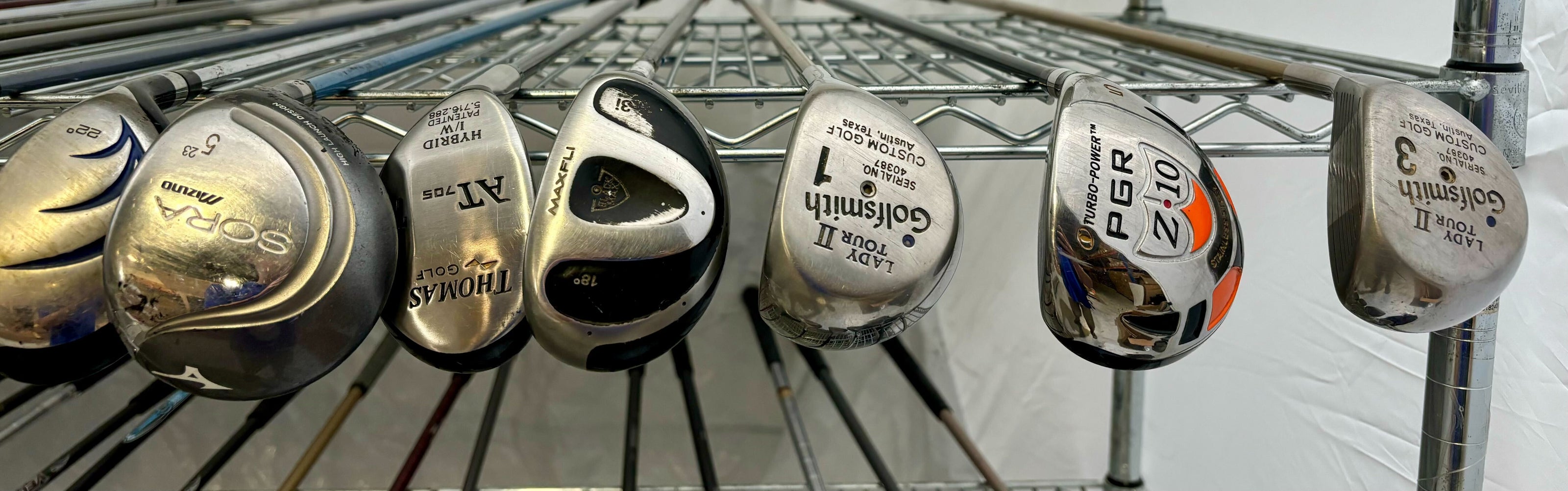 Wholesale Lot of 30 Golf Clubs - Wilson, Maxfli, and Mizuno Fairway Woods-Next Round