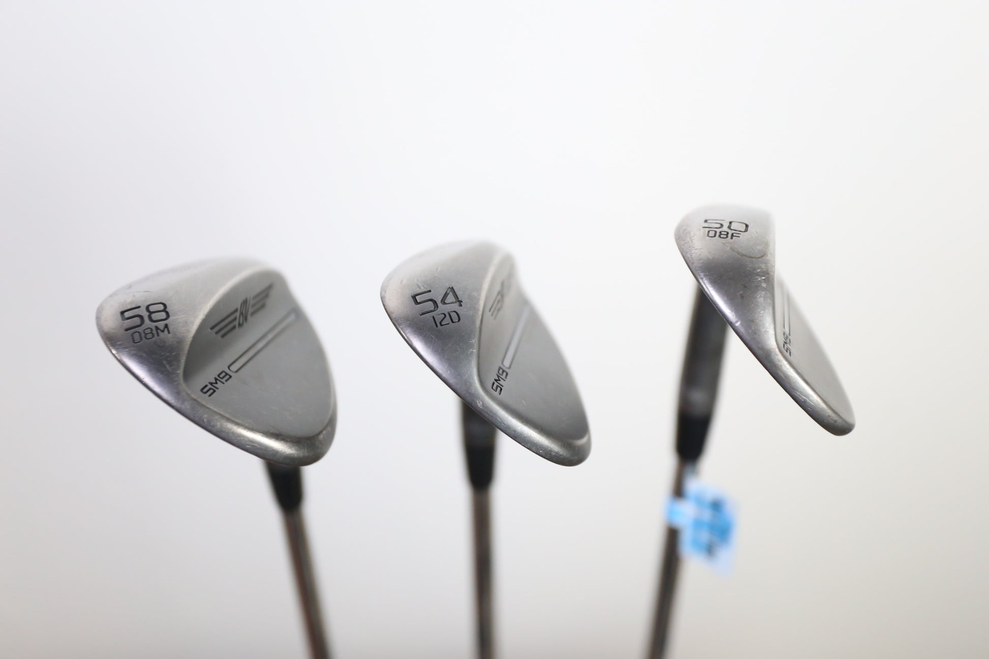 Used Titleist Vokey SM9 Jet Black Right-Handed Wedge Set 