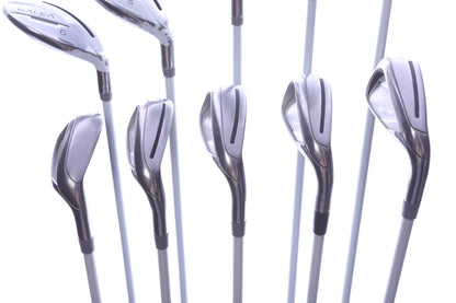 Used TaylorMade Kalea Charcoal Blue No Bag Complete Set - Right-Handed - Driver, 3W, 5W, 5H, 6H, 7-PW, SW - Ladies Flex