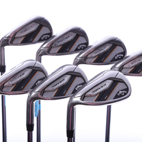 Used Callaway Mavrik Iron Set - Left-Handed - 6-PW, AW, SW - Regular Flex-Next Round