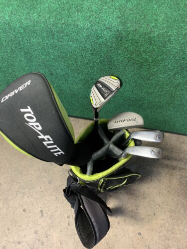 Top Flite 1W, Hybrid, 7i, SW and Putter Green Kid’s Club Set 48”-51” Height RH-Next Round
