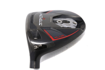 Used TaylorMade STEALTH 2 PLUS 3-Wood - HEAD ONLY - Left-Handed - 15 Degrees