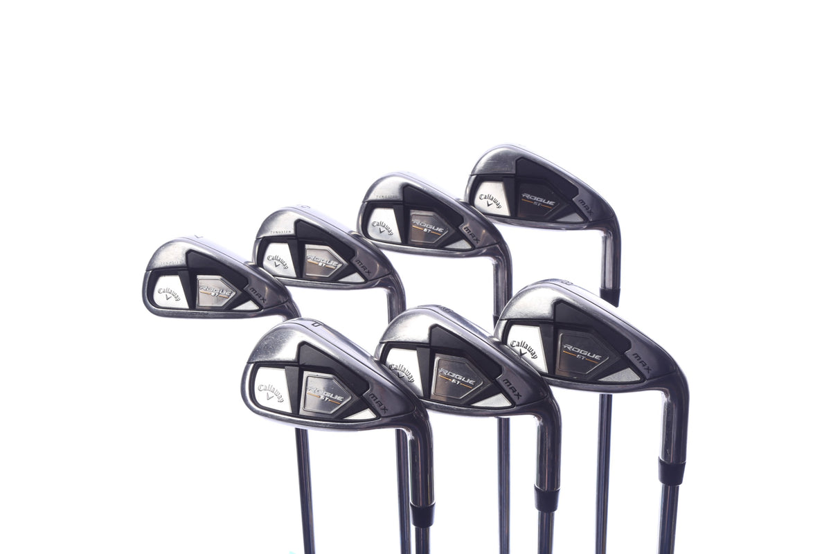 Used Callaway Rogue ST MAX Iron Set - Right-Handed - 4-PW - Stiff Flex