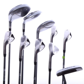 Used Us Kids Golf U/L 54 Grey/Purple Kids Set - Left-Handed - 1W, FW, 4H, 6-PW, 56* Putter - Youth Flex-Next Round