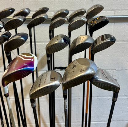 Wholesale Lot of 35 Golf Clubs - Assorted Fairway Woods
