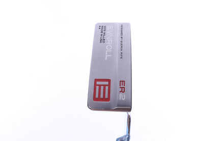 Used Evnroll ER2 MidBlade White TourTac Putter - Right-Handed - 33 in - Blade-Next Round