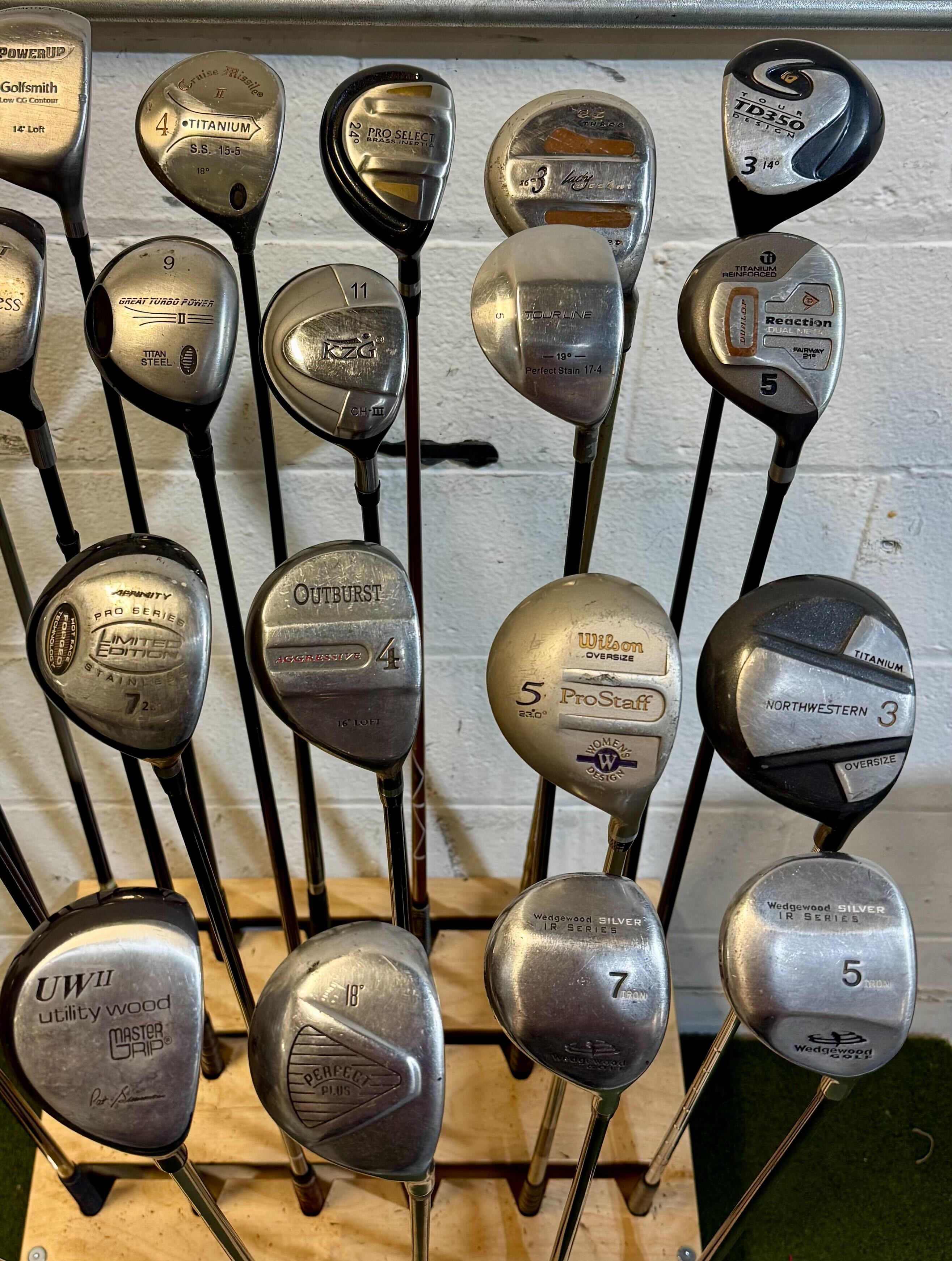 Wholesale Lot of 40 Golf Clubs - Assorted Fairway Woods-Next Round