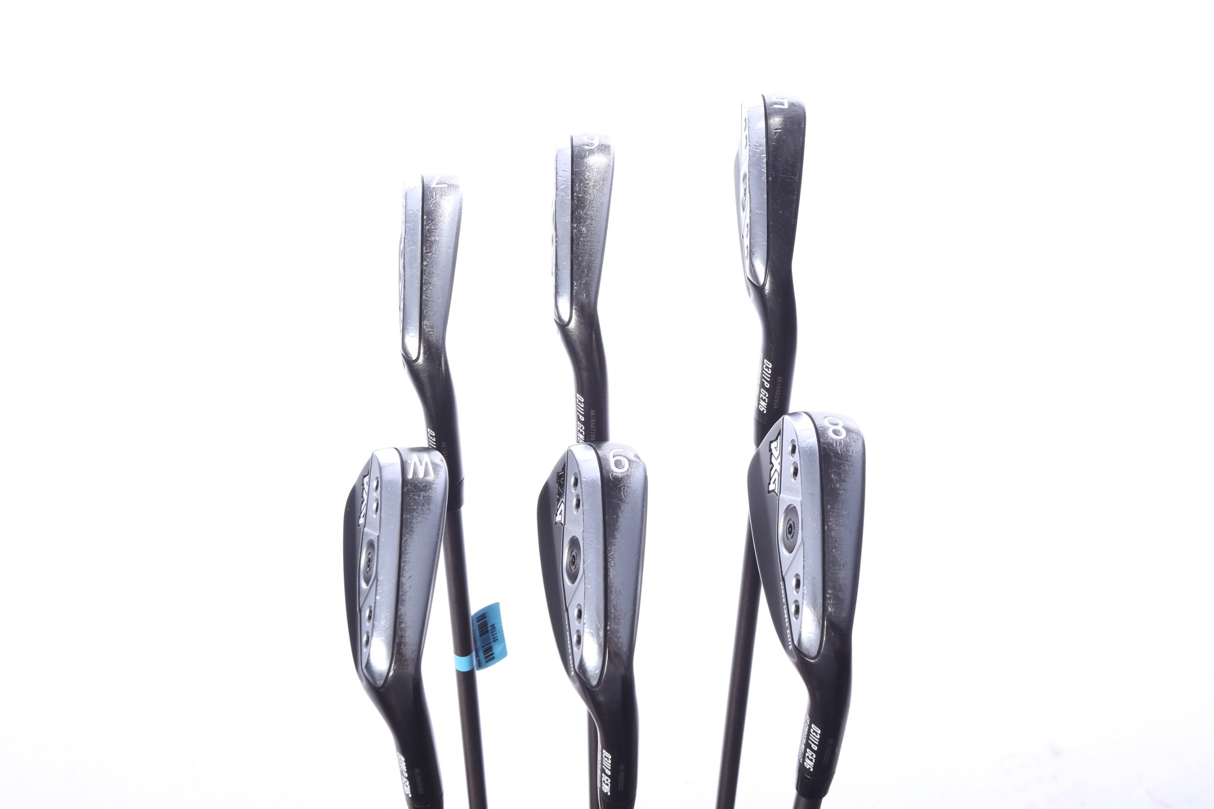 Used PXG 0311P Gen 6 Black Label Elite Iron Set - Right-Handed - 5-PW - Seniors Flex
