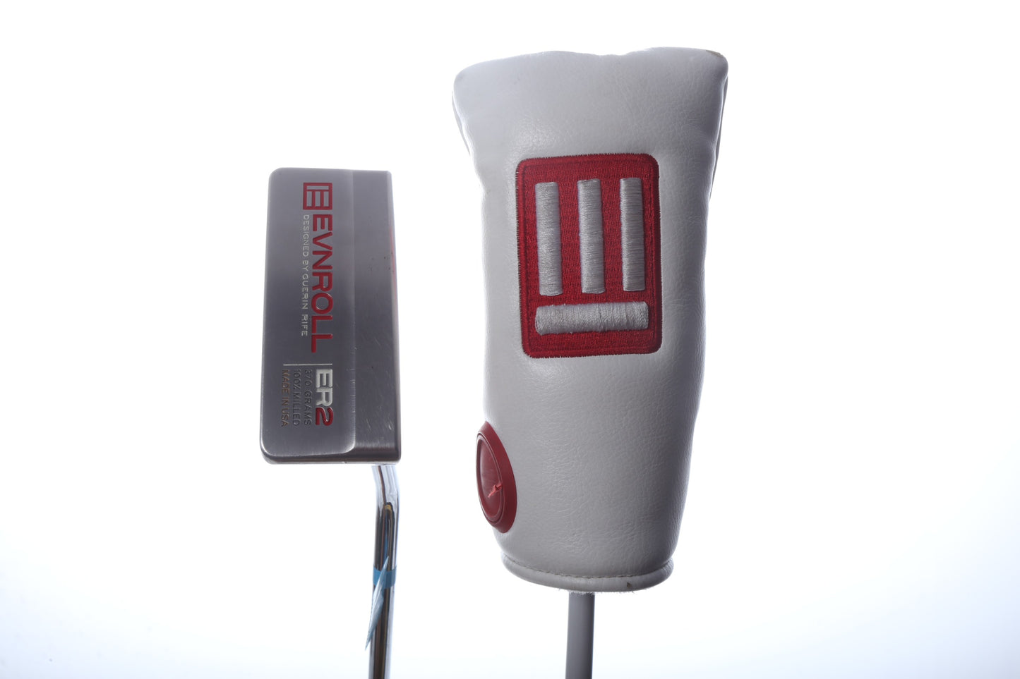 Used Evnroll ER2 MidBlade White TourTac Putter - Right-Handed - 34 in - Blade-Next Round